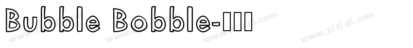 Bubble Bobble字体转换